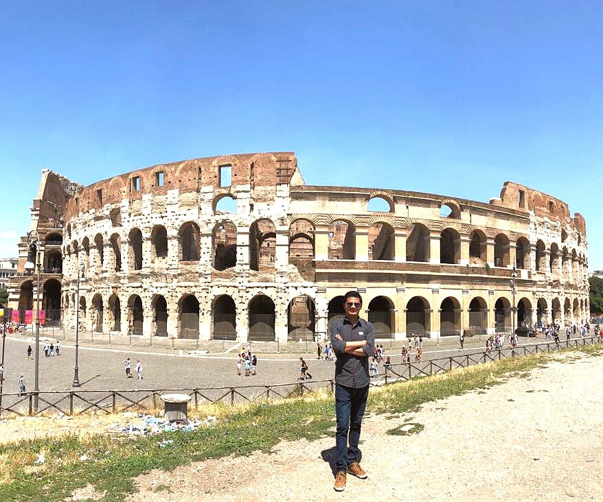 Foto en el Coliseo Romano